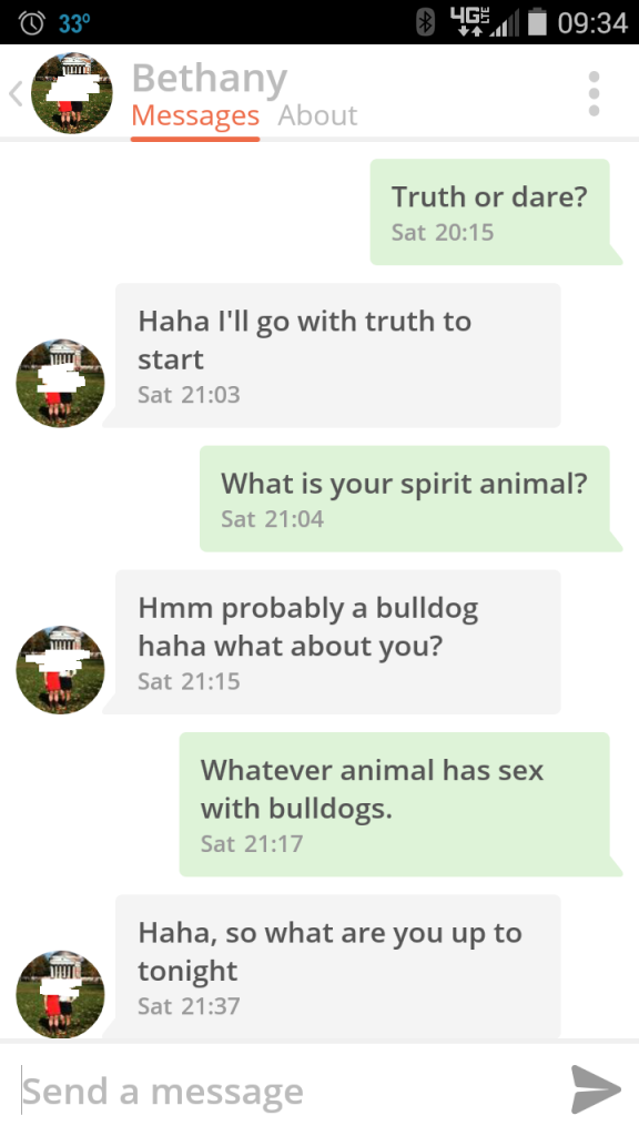 One of the worst online dating icebreakers that actually worked.